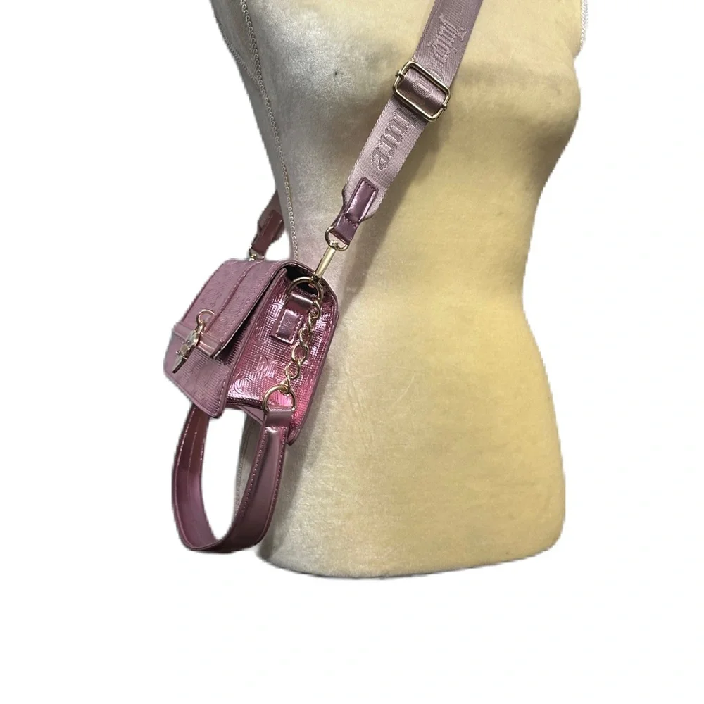 Juicy Couture Fashionista Shoulder Bag Crossbody‎ Metalic Blush